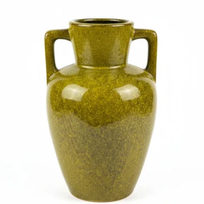 Double handled amphora vase