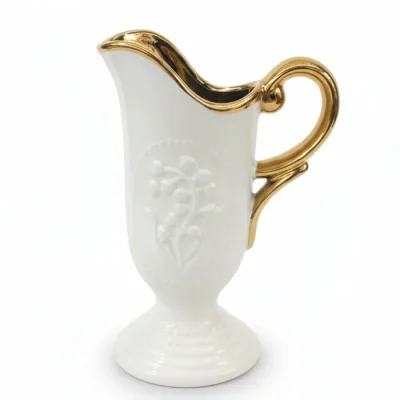 White porcelain pitcher