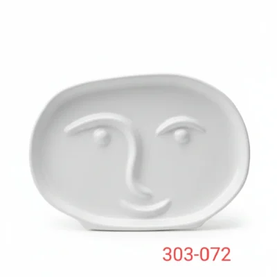 Abstract face platter