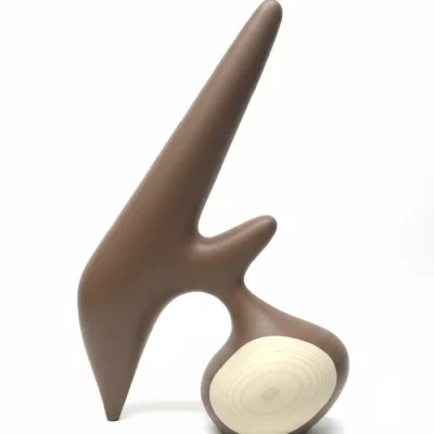 Brown heavy plastic sculpture