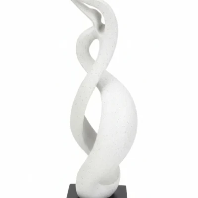 White ceremic sculted statue