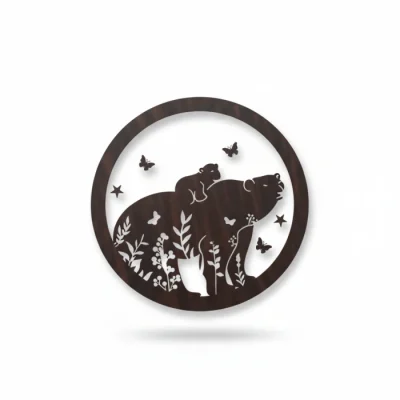 Bear shaped Decorative wall art