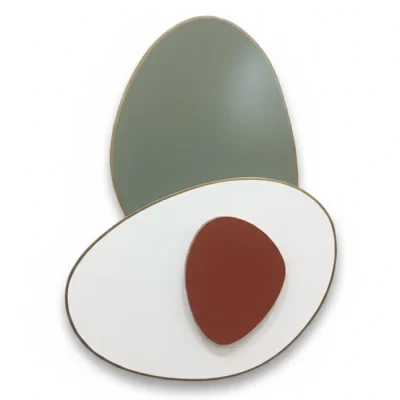 Moon shaped and satellite