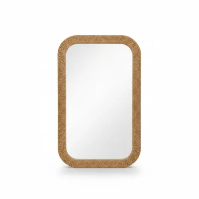 Wooden mirror shaped