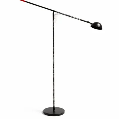 Floor light with adjustable arm and shade